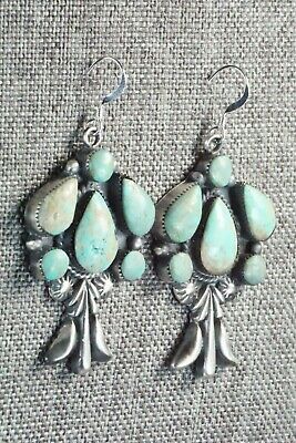Turquoise & Sterling Silver Earrings - Bobby Platero
