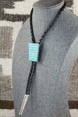 Turquoise & Sterling Silver Bolo Tie - Caroline Malani