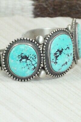 Turquoise and Sterling Silver Bracelet - Calvin Martinez