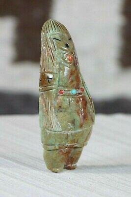 Corn Maiden Zuni Fetish Carving - Sandra Quandelacy - High Lonesome Trading
