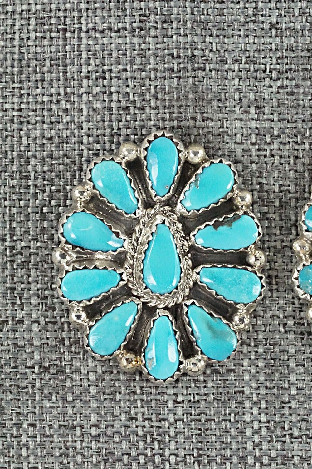 Turquoise & Sterling Silver Earrings - Alicia Wilson
