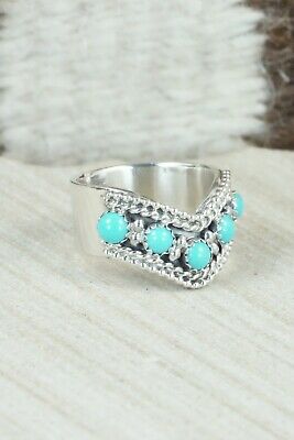 Turquoise & Sterling Silver Ring - Thomas Yazzie - Size 6.25