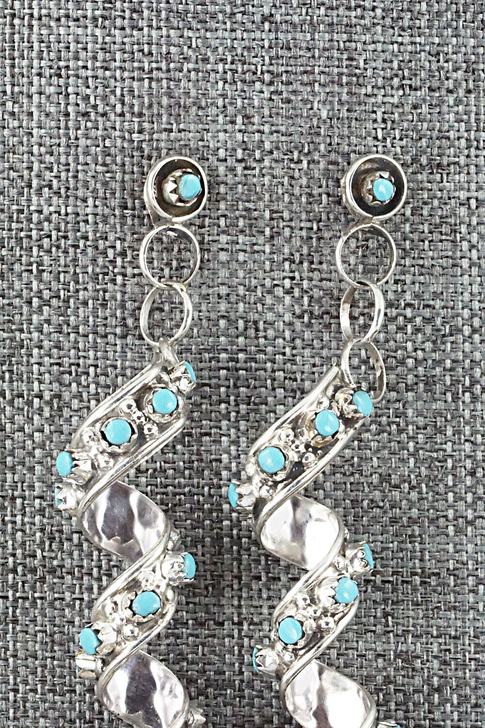 Turquoise & Sterling Silver Earrings - Joanne Cheama