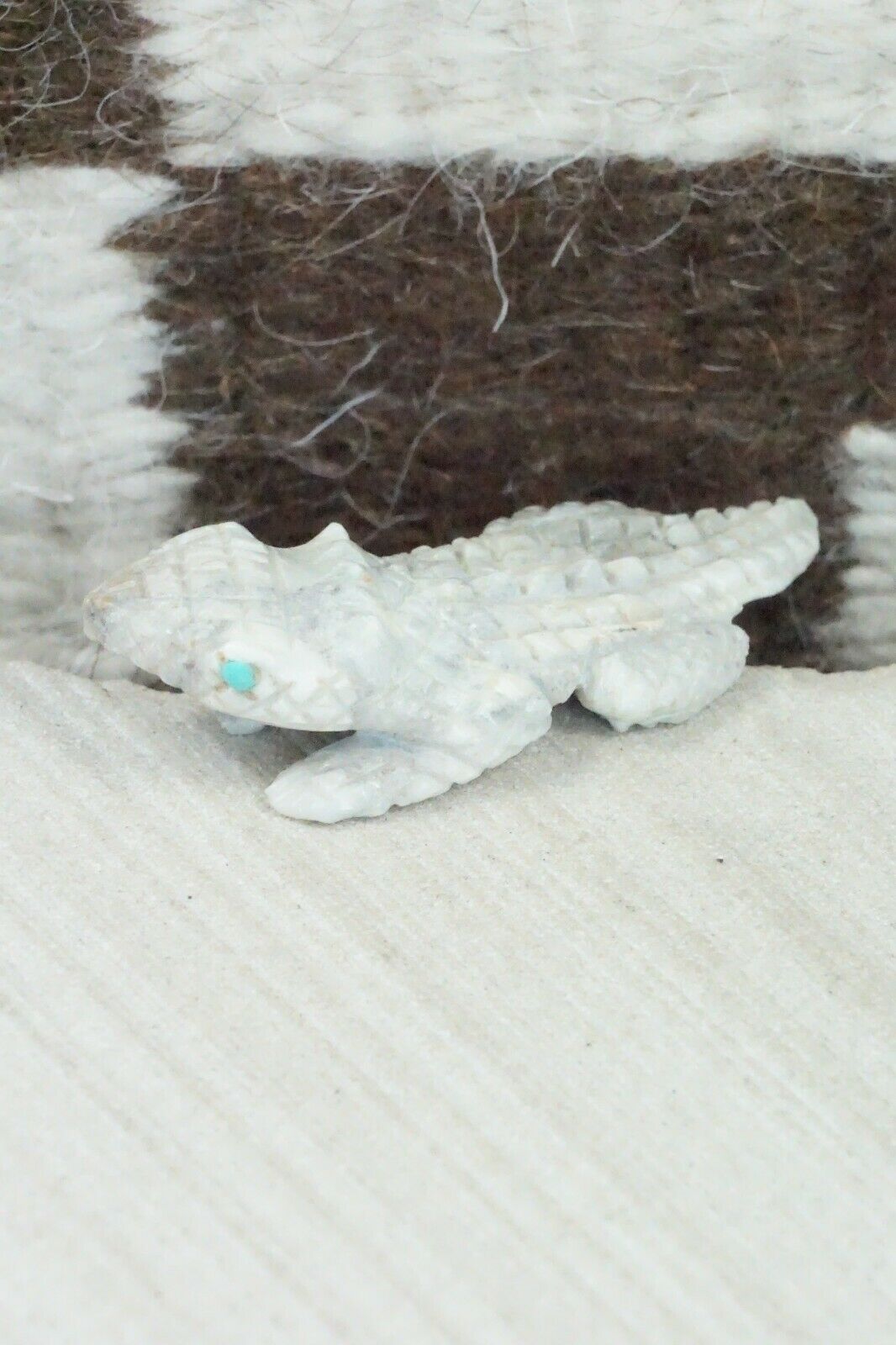 Horned Toad Zuni Fetish Carving - Jonas Hustito