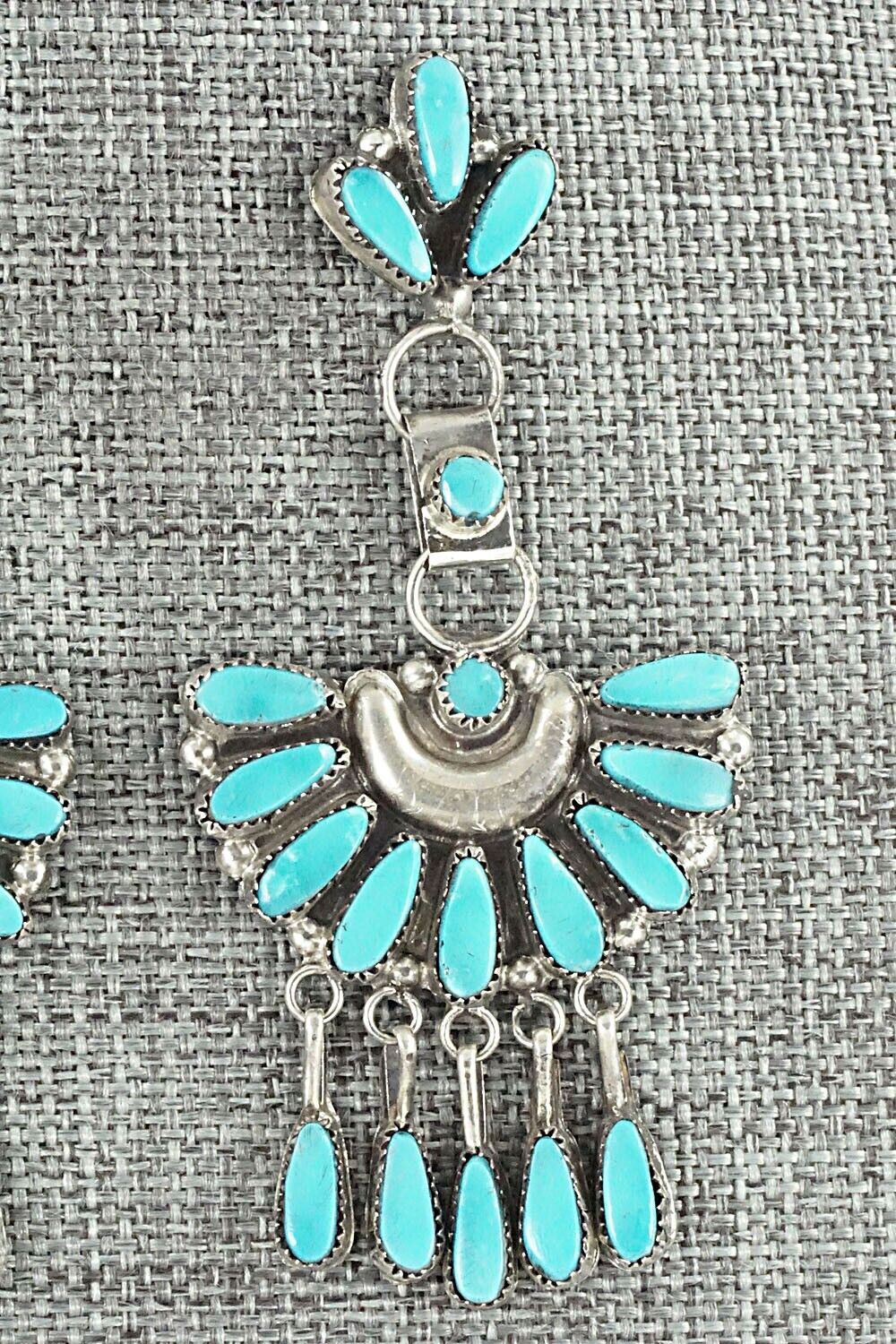 Turquoise & Sterling Silver Earrings - Viola Bobelu