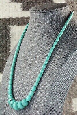 Turquoise & Sterling Silver Necklace - Louise Joe