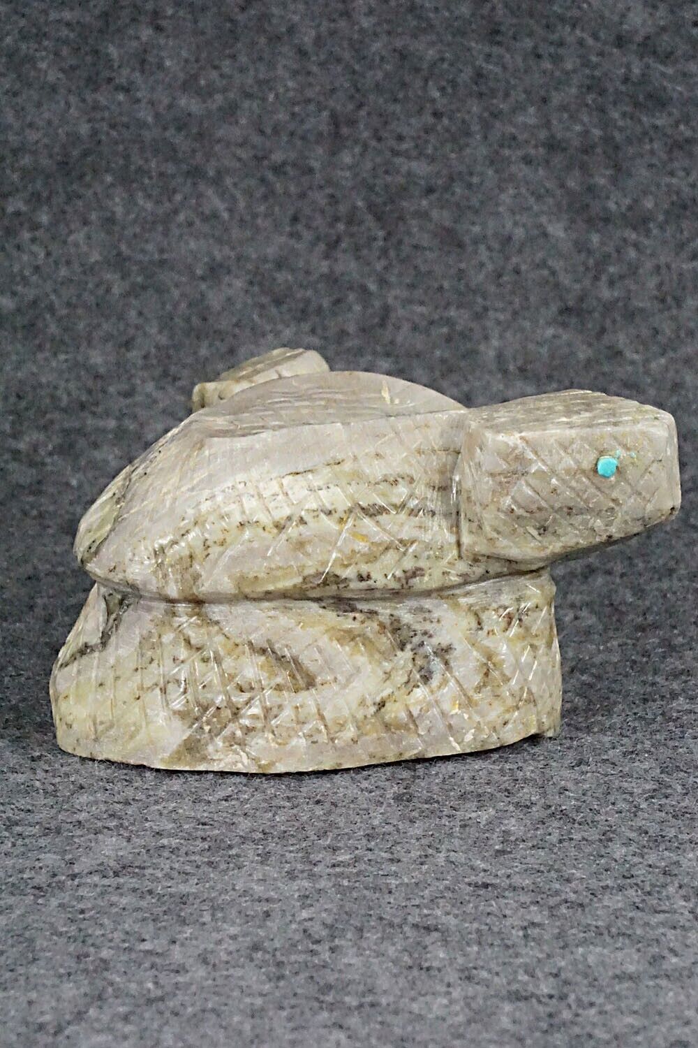 Rattlesnake Zuni Fetish Carving - Kent Banteah