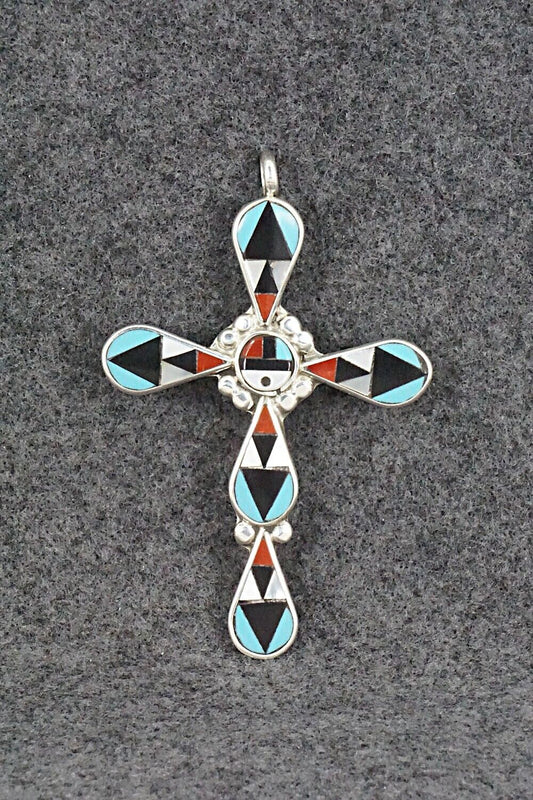 Multi Stone & Sterling Silver Pendant - Florency Lucio