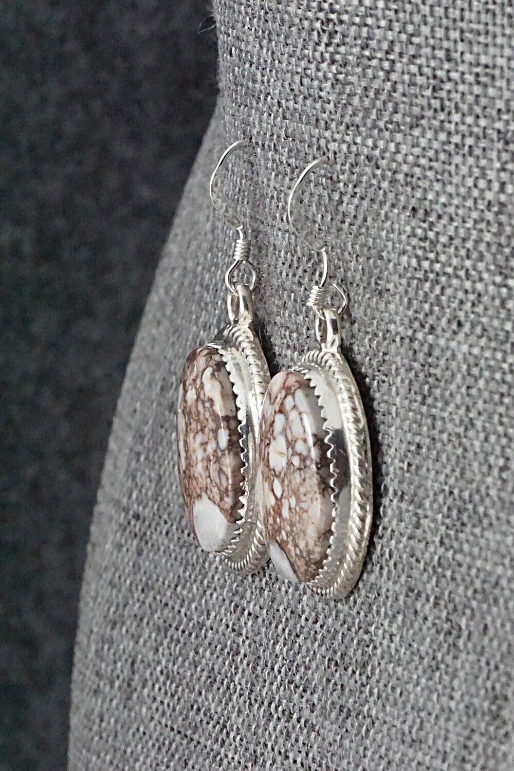 Wild Horse & Sterling Silver Earrings - Sheena Jack