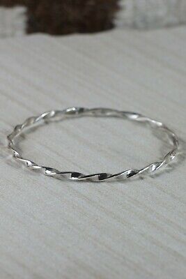 Navajo Sterling Silver Bangle Cuff - Elaine Tahe