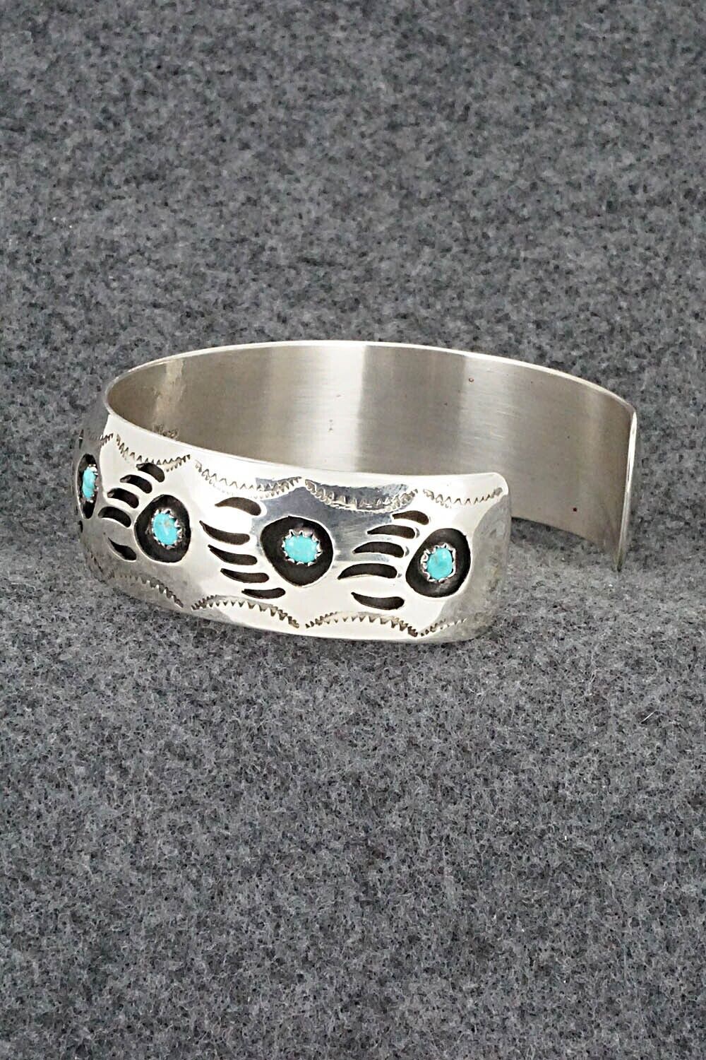 Turquoise & Sterling Silver Bracelet - Pearlene Spencer