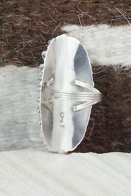 Turquoise & Sterling Silver Ring - Charlie John - Size 8
