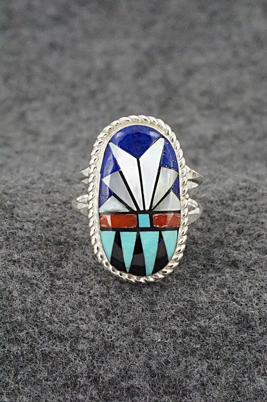 Multi Stone & Sterling Silver Ring - Ola Eriacho - Size 7