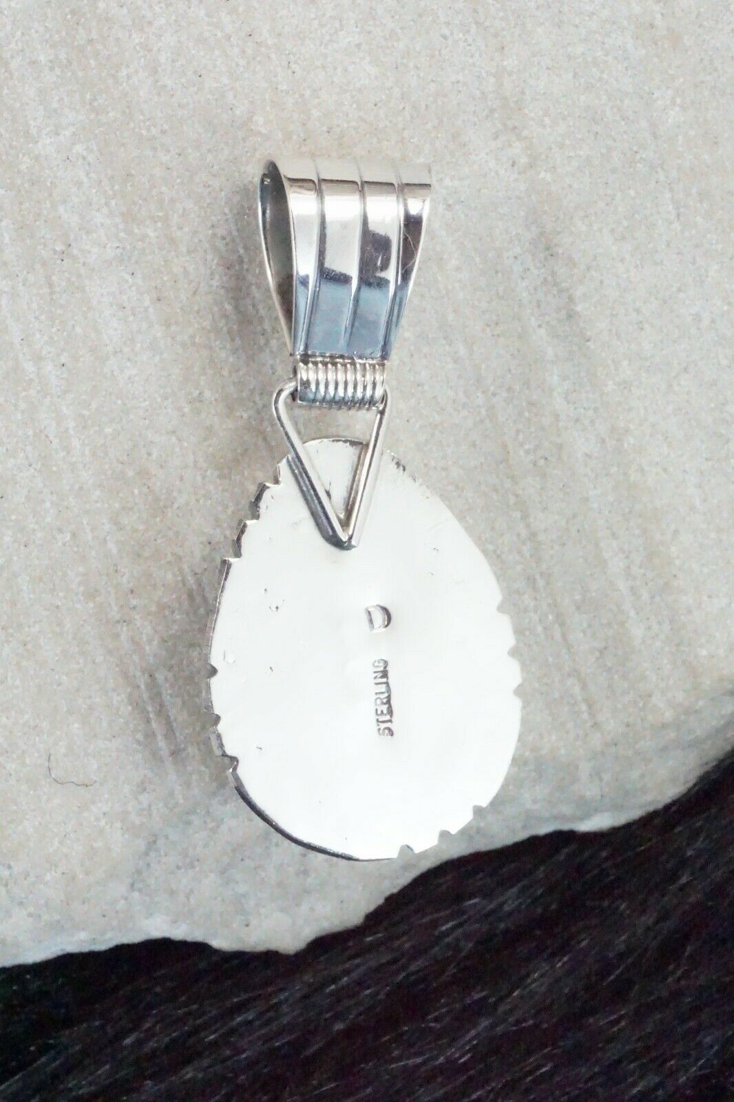 Turquoise & Sterling Silver Pendant - Davey Morgan