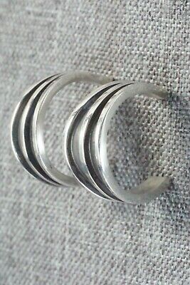 Sterling Silver Hoop Earrings - Tom Hawk