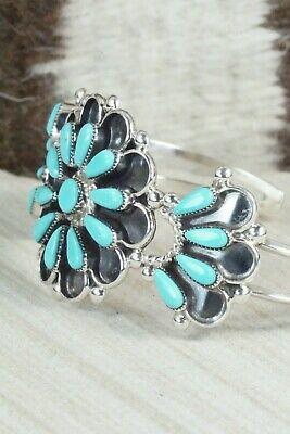 Turquoise & Sterling Silver Bracelet - Delbert Booqua - High Lonesome Trading
