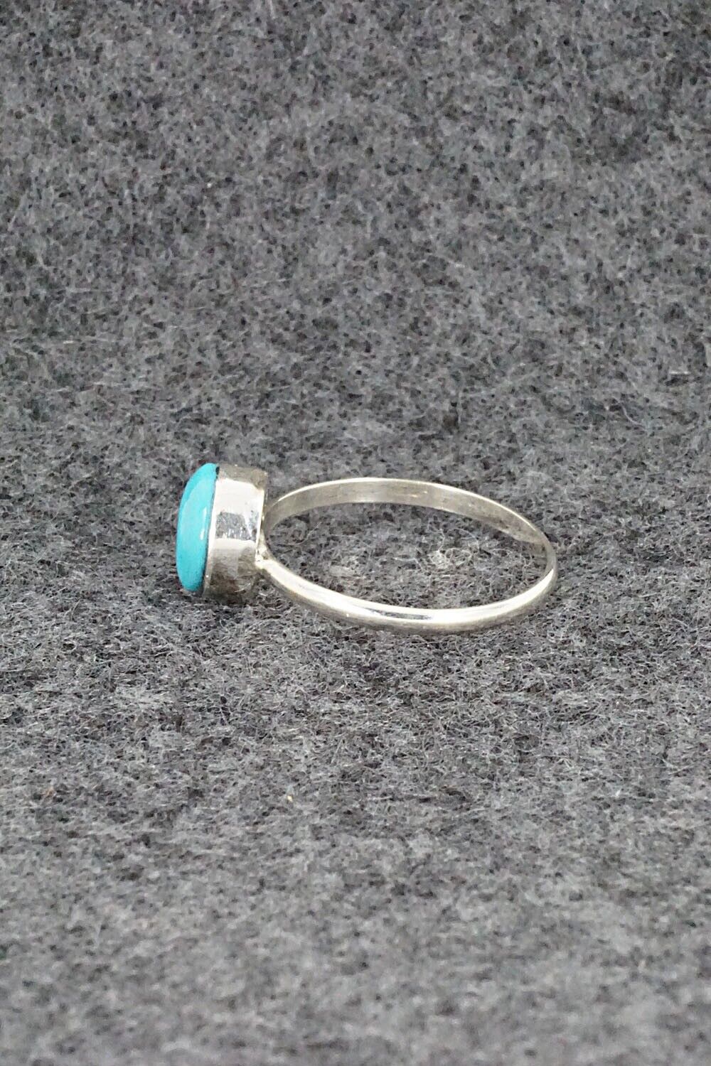 Turquoise & Sterling Silver Ring - Trista Slow - Size 4.25