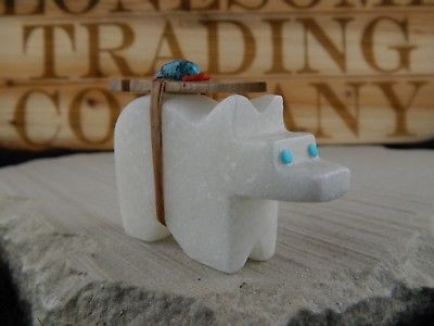 Bear Zuni Fetish Carving - Sullivan Shebola - High Lonesome Trading