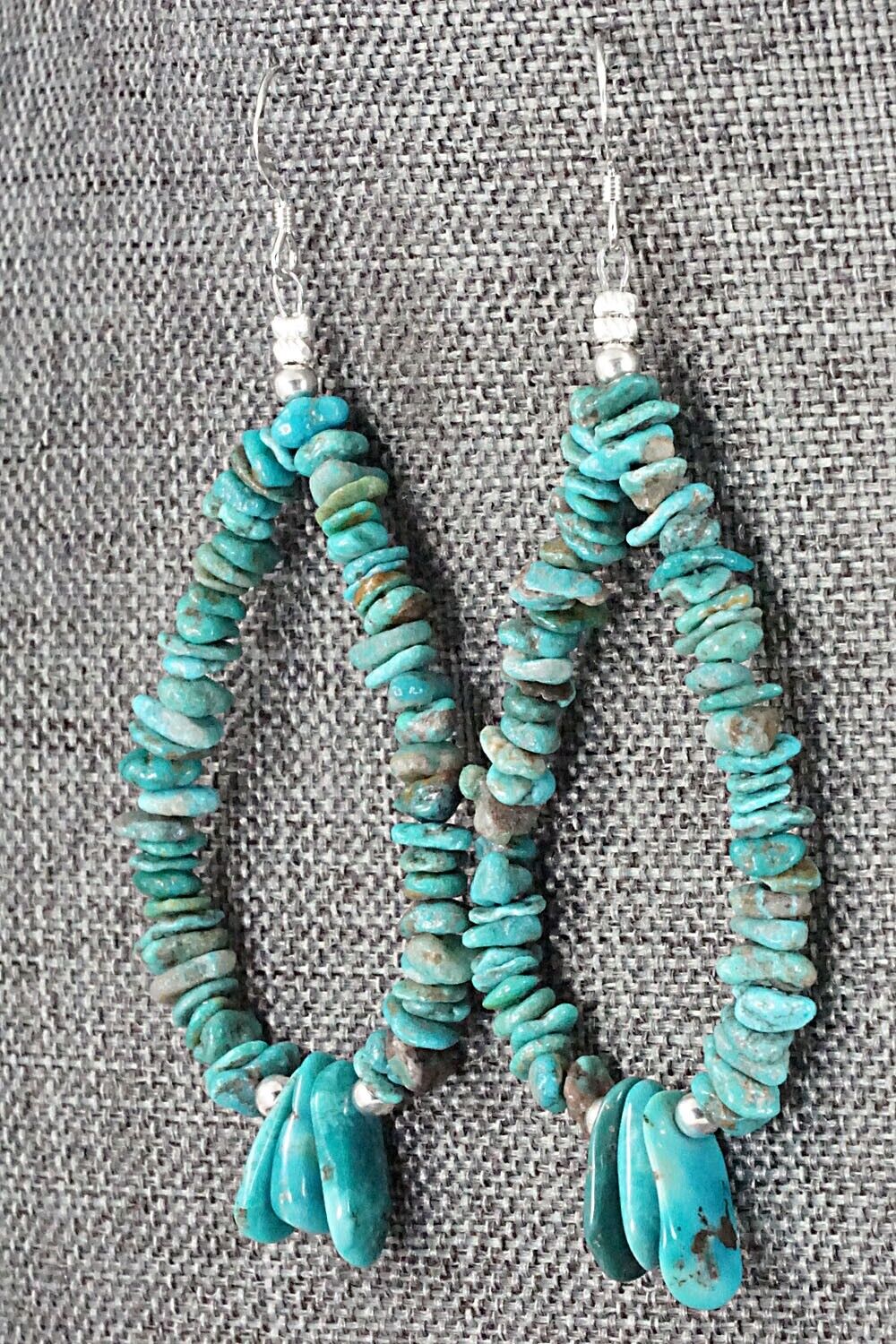 Turquoise & Sterling Silver Earrings - Tammy Nolcot