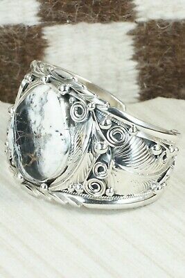 White Buffalo & Sterling Silver Bracelet - Darrell Morgan