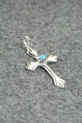 Turquoise & Sterling Silver Pendant - Lorraine Chee