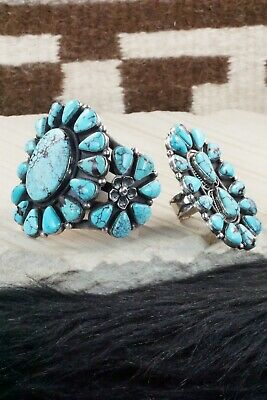 Turquoise & Sterling Silver Bracelet and Ring - Hemerson Brown