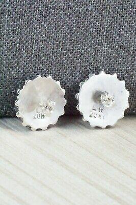 Turquoise & Sterling Silver Earrings - Lorencita Walela - High Lonesome Trading