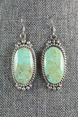 Turquoise & Sterling Silver Earrings - Greg Yazzie
