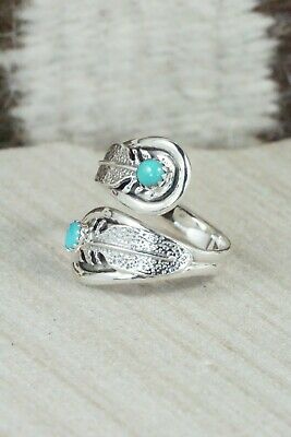 Turquoise & Sterling Silver Ring - Genevieve Francisco - Size 6