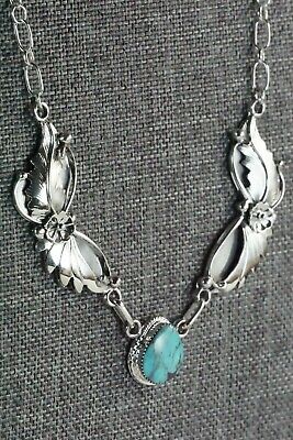 Turquoise & Sterling Silver Necklace - Sarah Yazzie