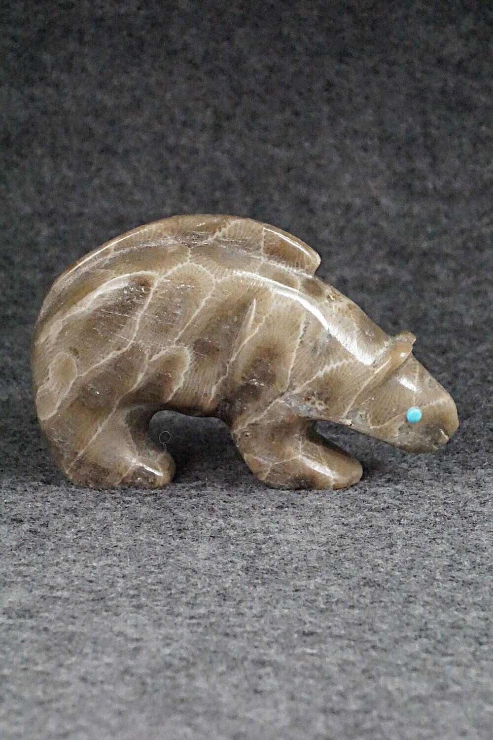 Mountain Lion Zuni Fetish Carving - Ronnie Lunasee