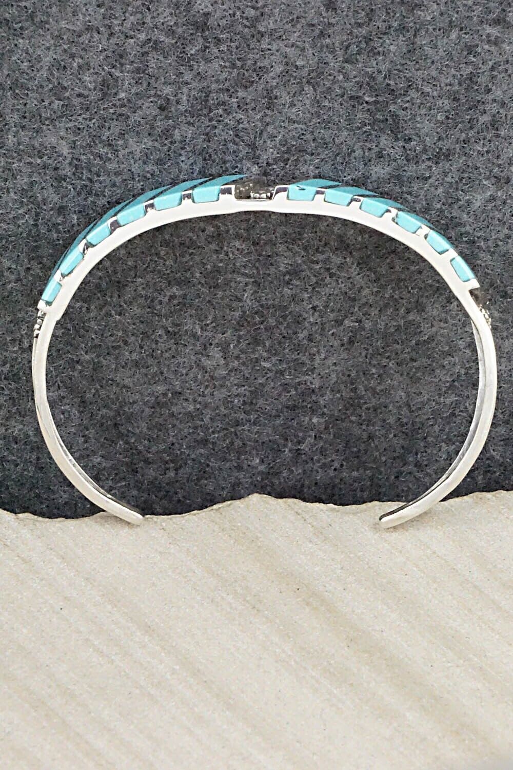 Turquoise & Sterling Silver Bracelet - Fabian Sheyka