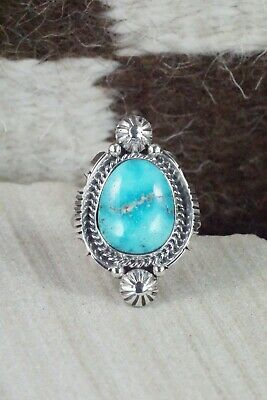 Turquoise & Sterling Silver Ring - Daniel Benally - Size 9