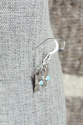 Turquoise & Sterling Silver Earrings - Lucille Platero