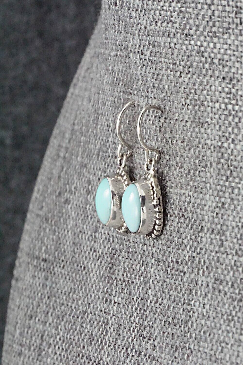 Turquoise & Sterling Silver Earrings - Rosemary Saunders