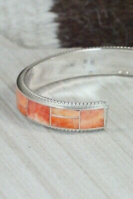 Spiny Oyster & Sterling Silver Bracelet - Ricky Booqua