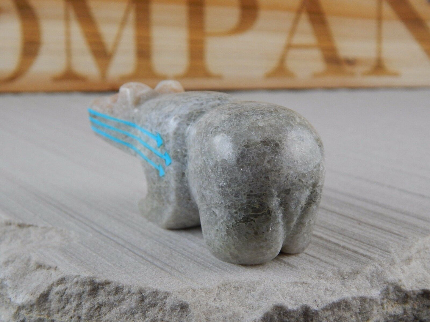 Bear - Zuni Fetish - Rodney Laiwakete - Zuni Bear Carving - Native American - High Lonesome Trading