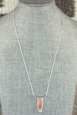Spiny Oyster & Sterling Silver Necklace - Sharon McCarthy