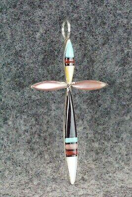 Multi Stone & Sterling Silver Pendant - Lynette Bowannie - High Lonesome Trading