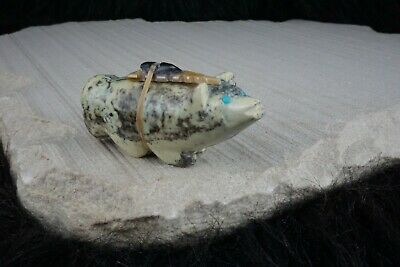 Wolf Zuni Fetish Carving - Delvin Leekya - High Lonesome Trading