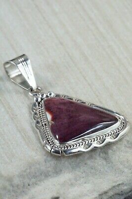 Spiny Oyster and Sterling Silver Pendant - Samuel Yellowhair