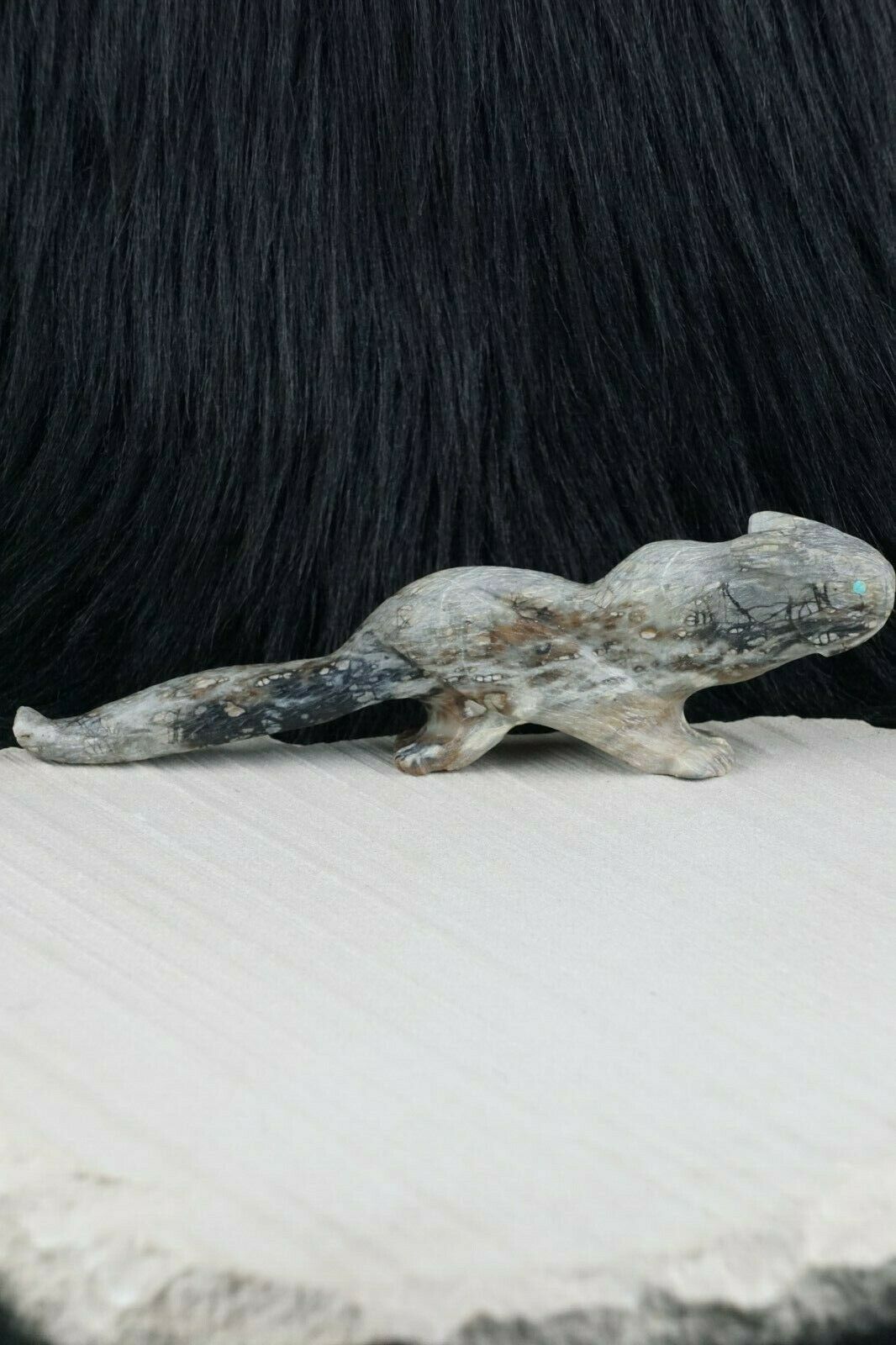 Mountain Lion Zuni Fetish Carving - Tony Mackel - High Lonesome Trading