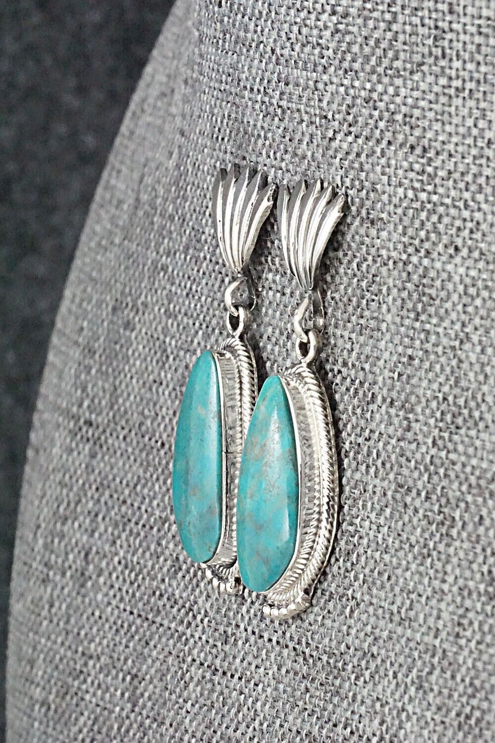 Turquoise and Sterling Silver Earrings - Sharon McCarthy