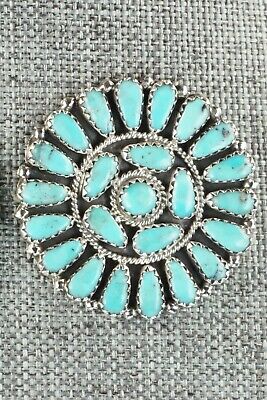 Turquoise & Sterling Silver Earrings - Zeita Begay