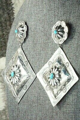 Turquoise & Sterling Silver Earrings - Rita Lee