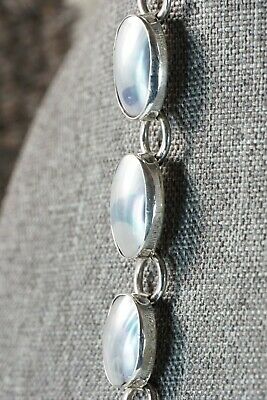 Navajo Abalone Shell and Sterling Silver Link Bracelet - Native American