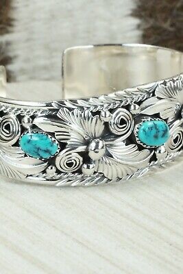 Turquoise & Sterling Silver Bracelet - Henry Attakai