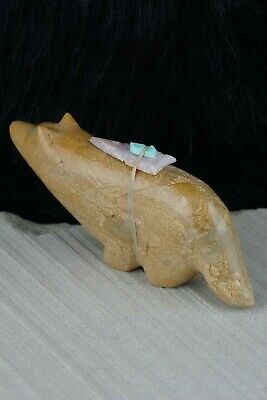 Wolf Zuni Fetish Carving - Delvin Leekya - High Lonesome Trading
