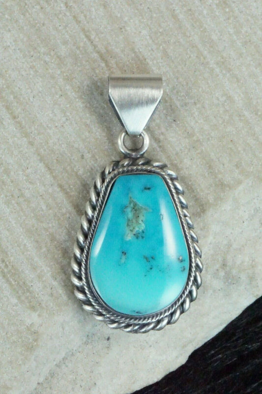 Turquoise and Sterling Silver Pendant - Sharon McCarthy