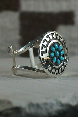 Navajo Turquoise & Sterling Silver Bracelet - Rosco Scott - High Lonesome Trading